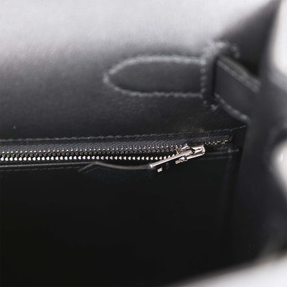 Hermes Kelly 32 Sellier Toile de Camp Cavalcadour Palladium Hardware