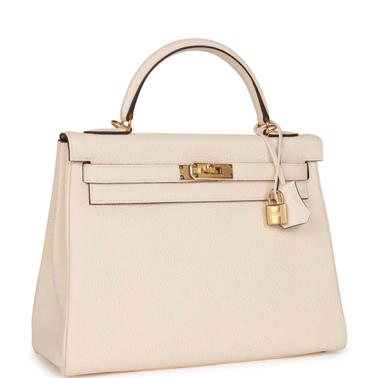 Hermes Kelly 32 Retourne Nata Clemence Gold Hardware
