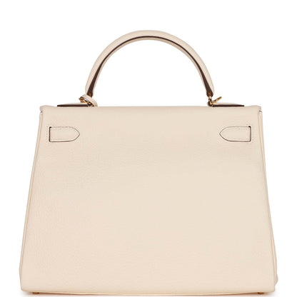 Hermes Kelly 32 Retourne Nata Clemence Gold Hardware