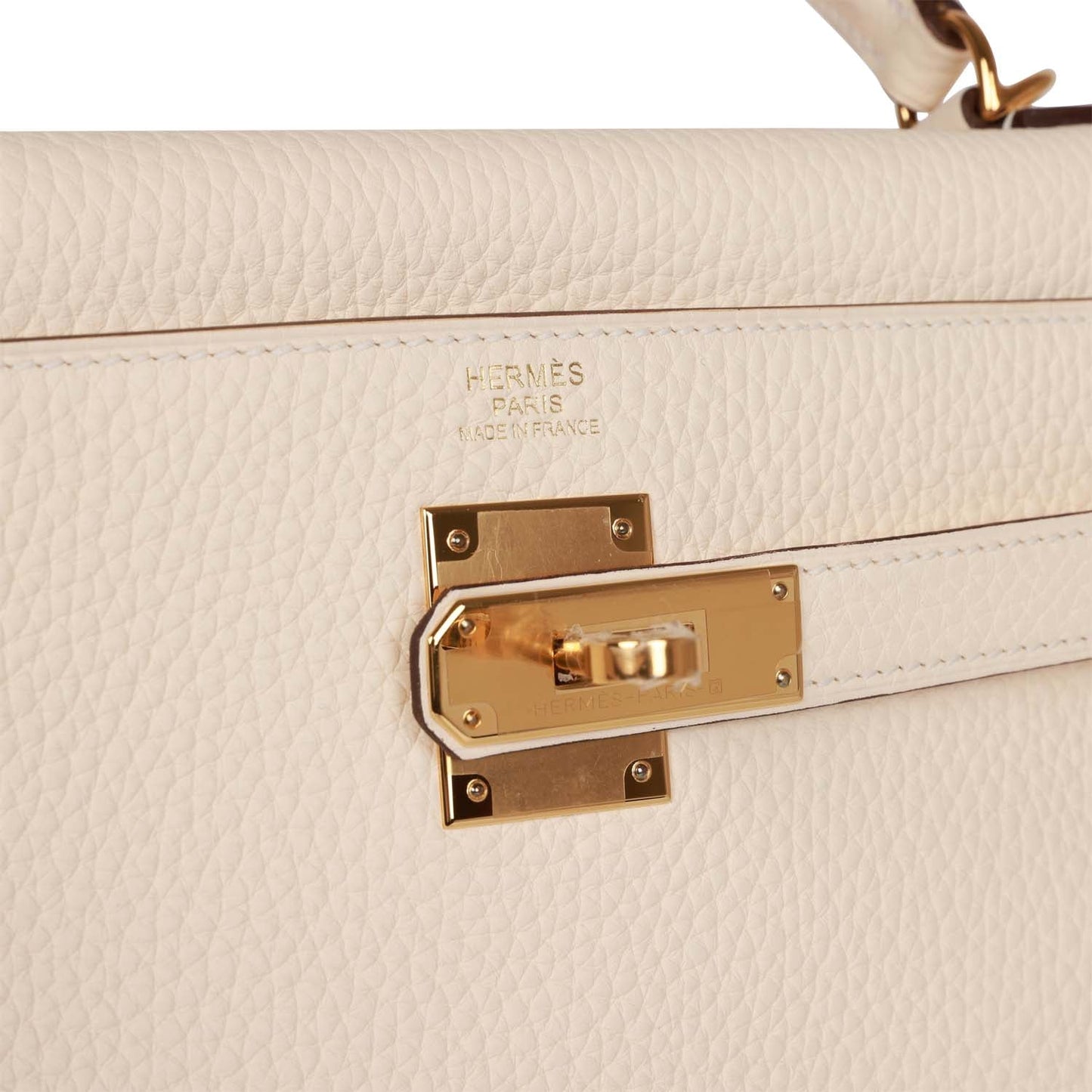 Hermes Kelly 32 Retourne Nata Clemence Gold Hardware