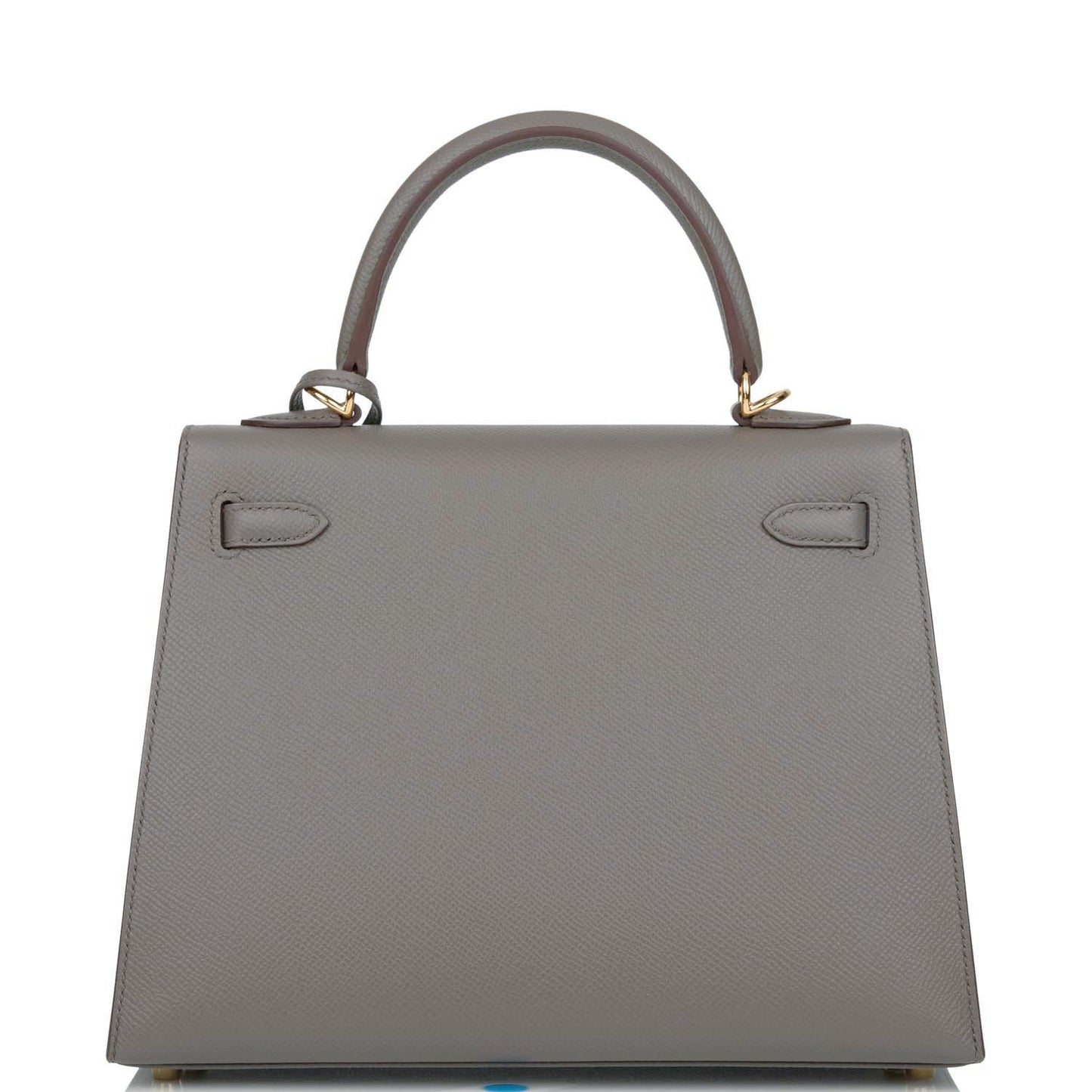 Hermes Kelly 25 Sellier Etain Epsom Gold Hardware