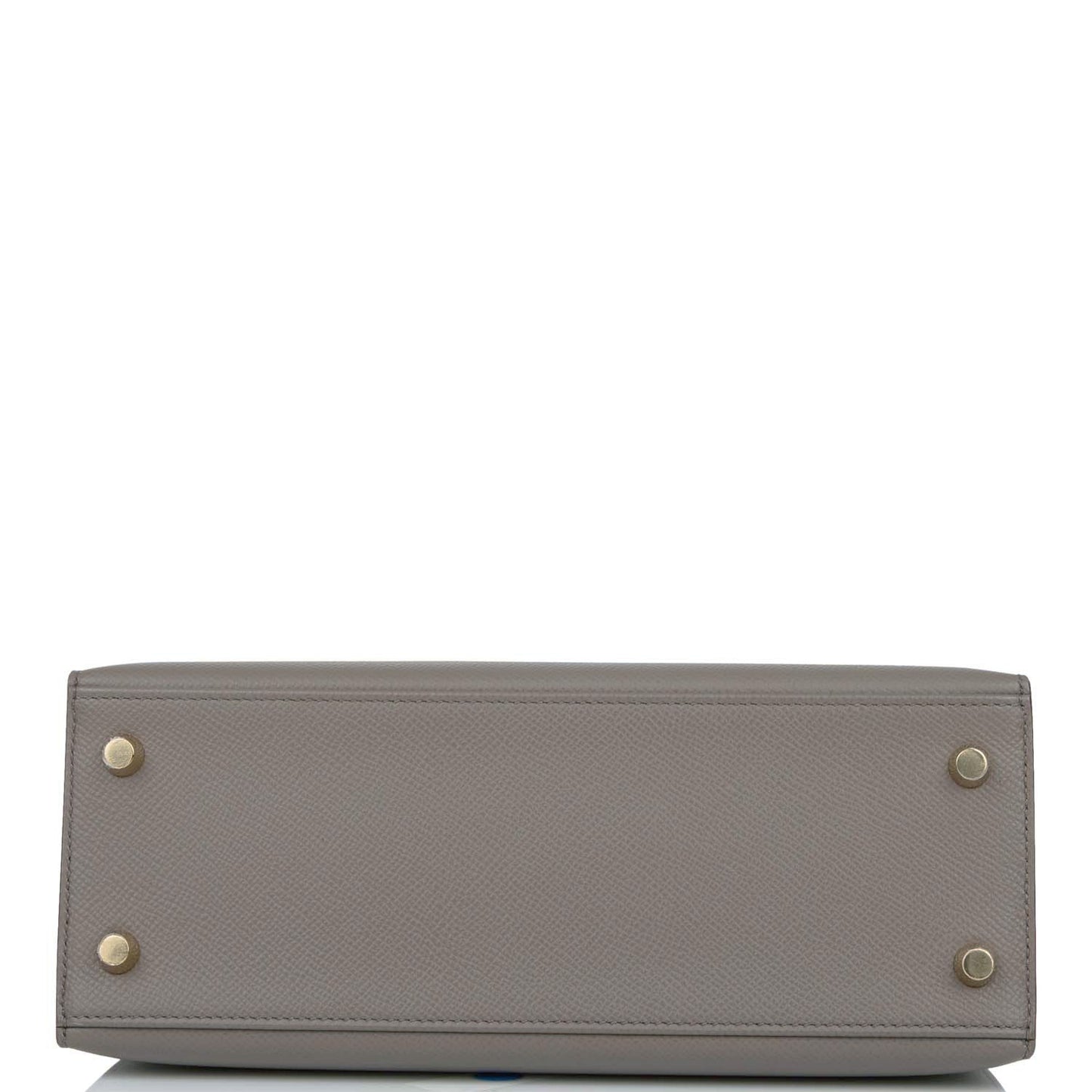 Hermes Kelly 25 Sellier Etain Epsom Gold Hardware
