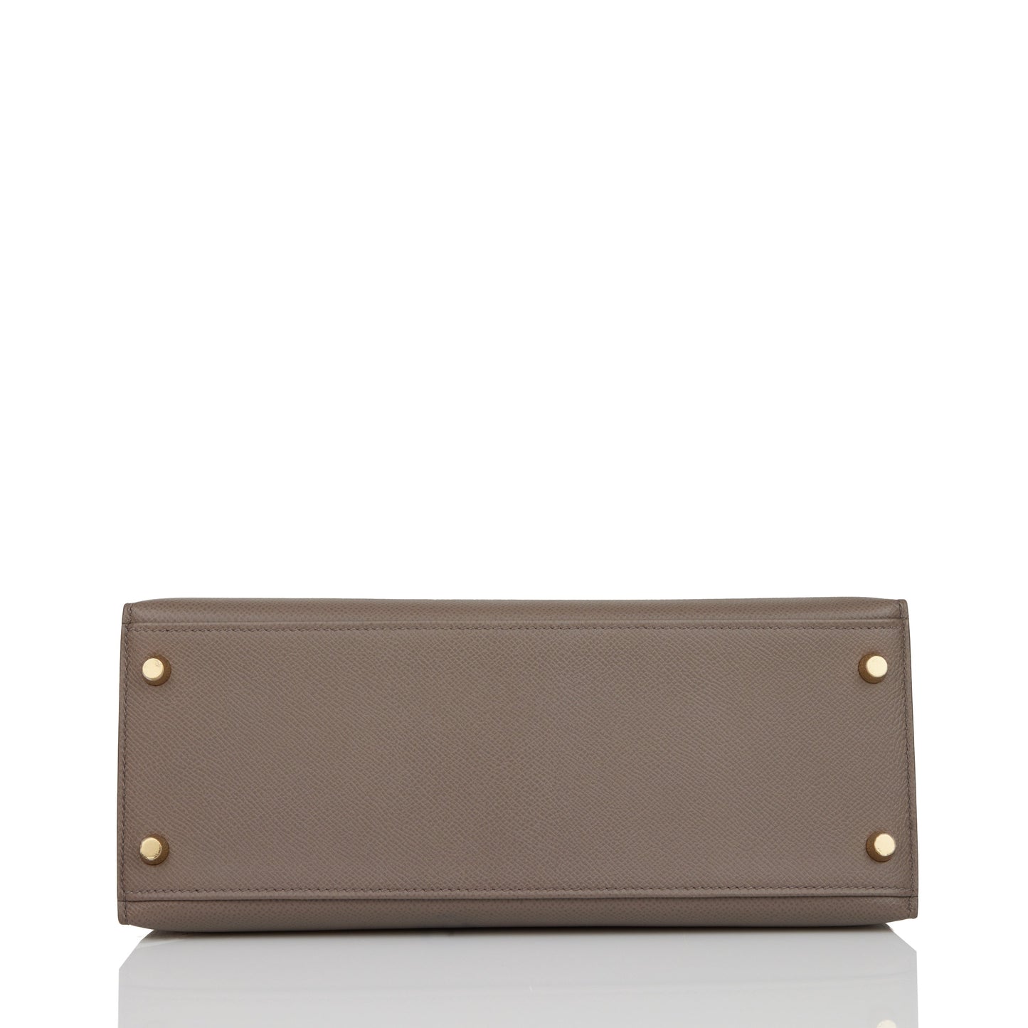 Hermes Kelly 28 Sellier Etain Epsom Gold Hardware