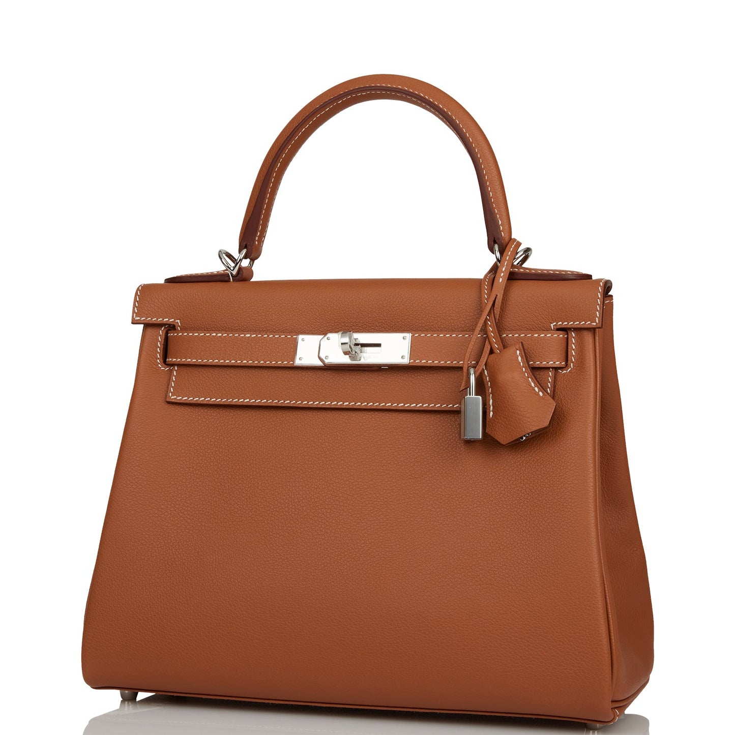 Hermes Kelly 28 Retourne Gold Evercolor Palladium Hardware