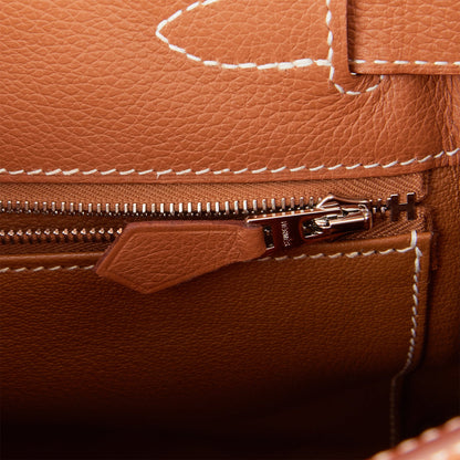 Hermes Kelly 28 Retourne Gold Evercolor Palladium Hardware