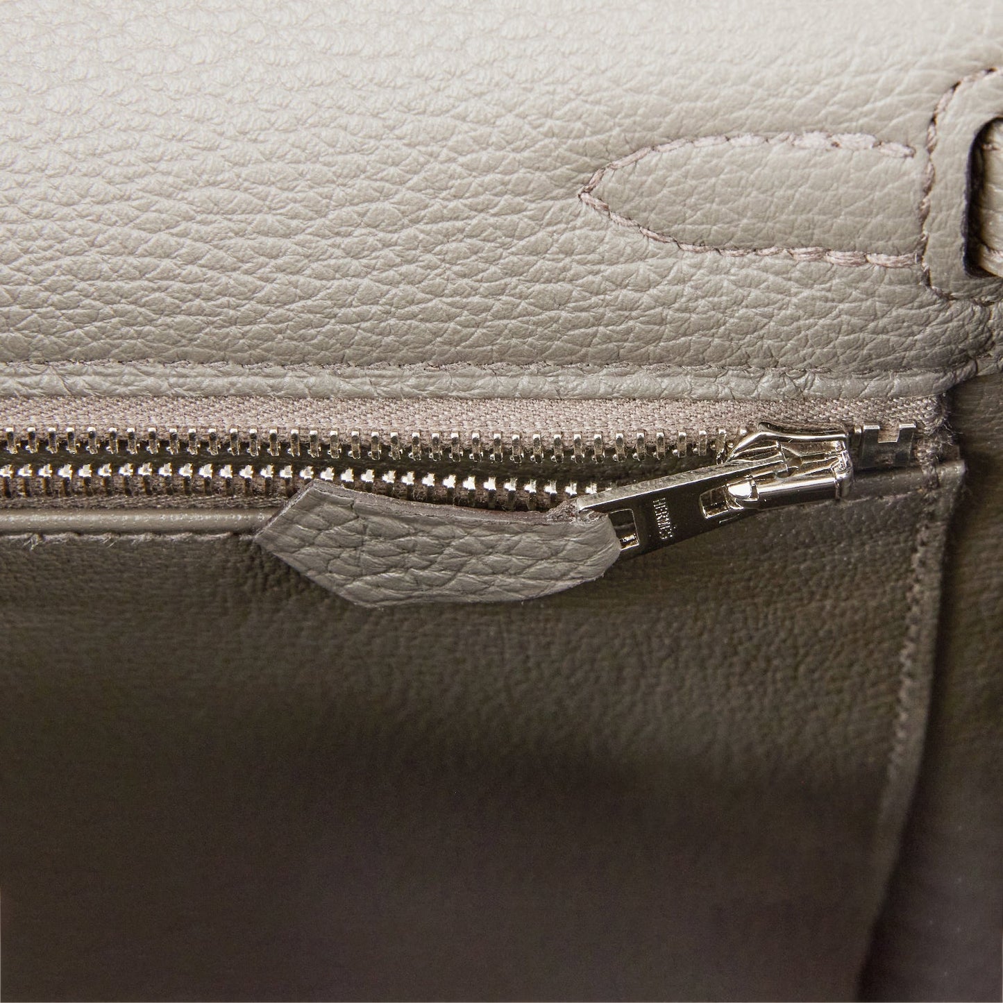 Hermes Kelly 25 Retourne Etain Togo Palladium Hardware