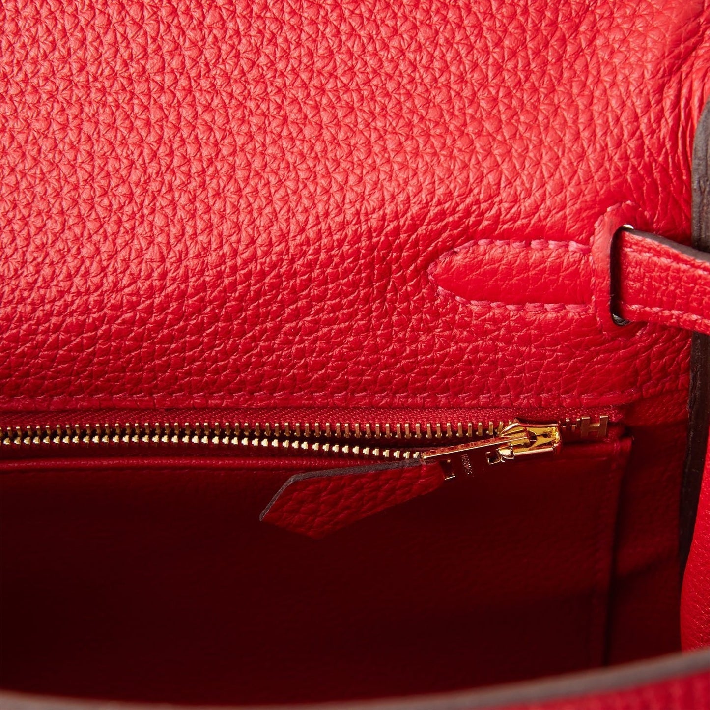 Hermes Kelly 25 Retourne Rouge Casaque Togo Gold Hardware
