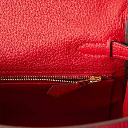 Hermes Kelly 25 Retourne Rouge Casaque Togo Gold Hardware