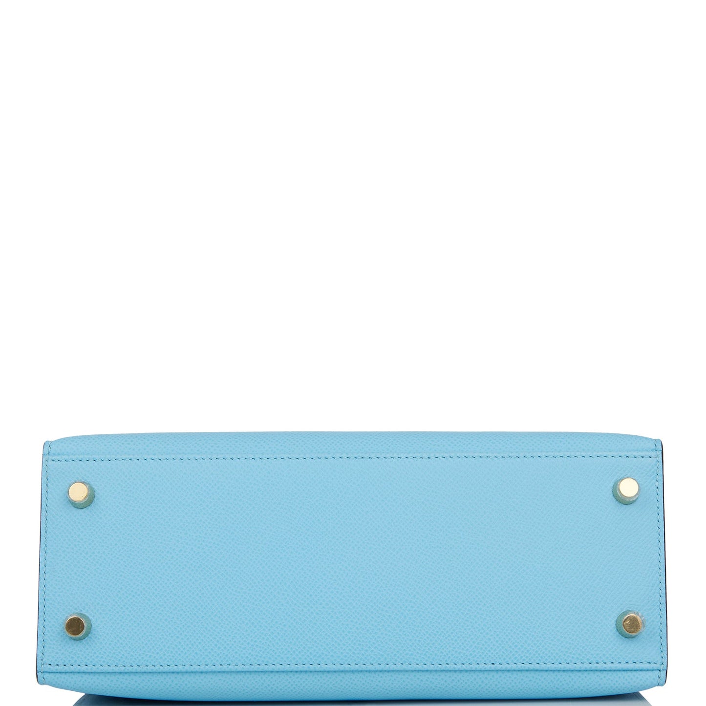 Hermes Kelly 25 Sellier Celeste Epsom Gold Hardware
