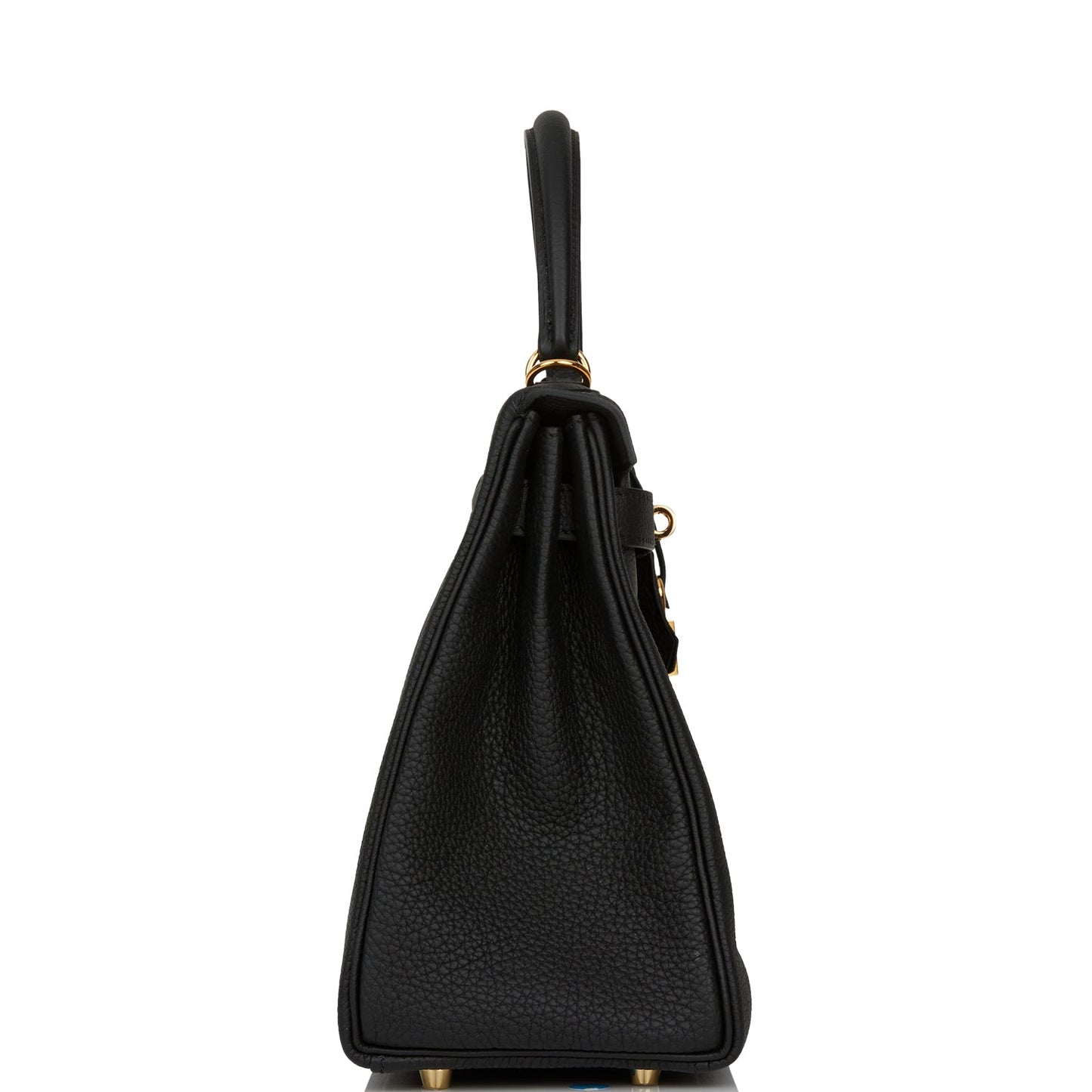 Hermes Kelly 28 Retourne Black Togo Gold Hardware