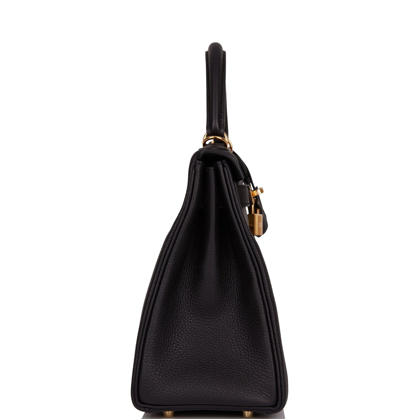 Hermes Kelly 28 Retourne Black Togo Gold Hardware