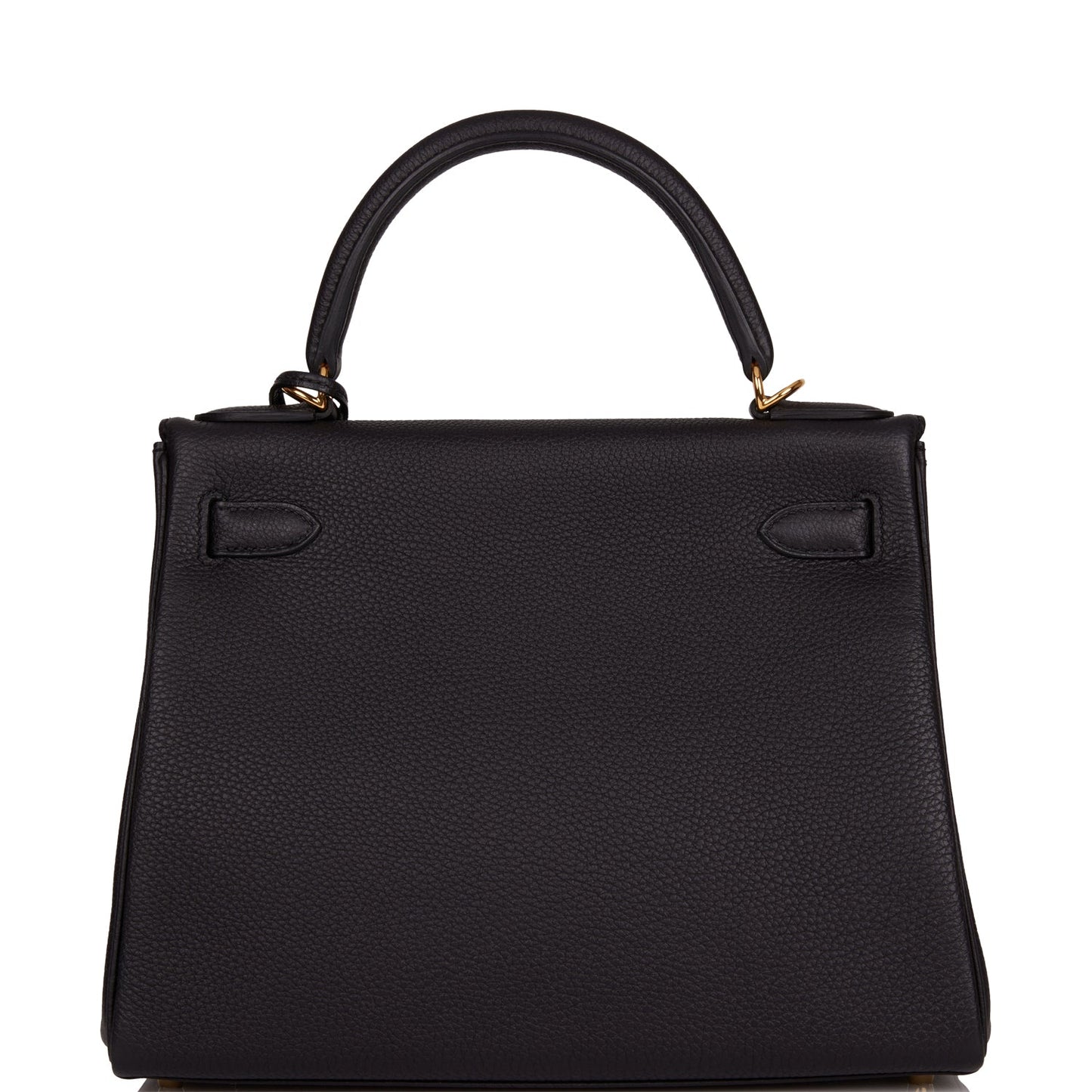 Hermes Kelly 28 Retourne Black Togo Gold Hardware