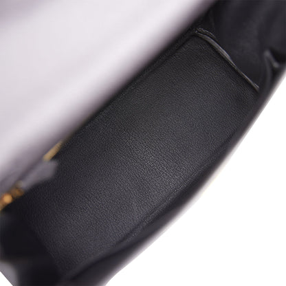 Hermes Kelly 28 Retourne Black Togo Gold Hardware
