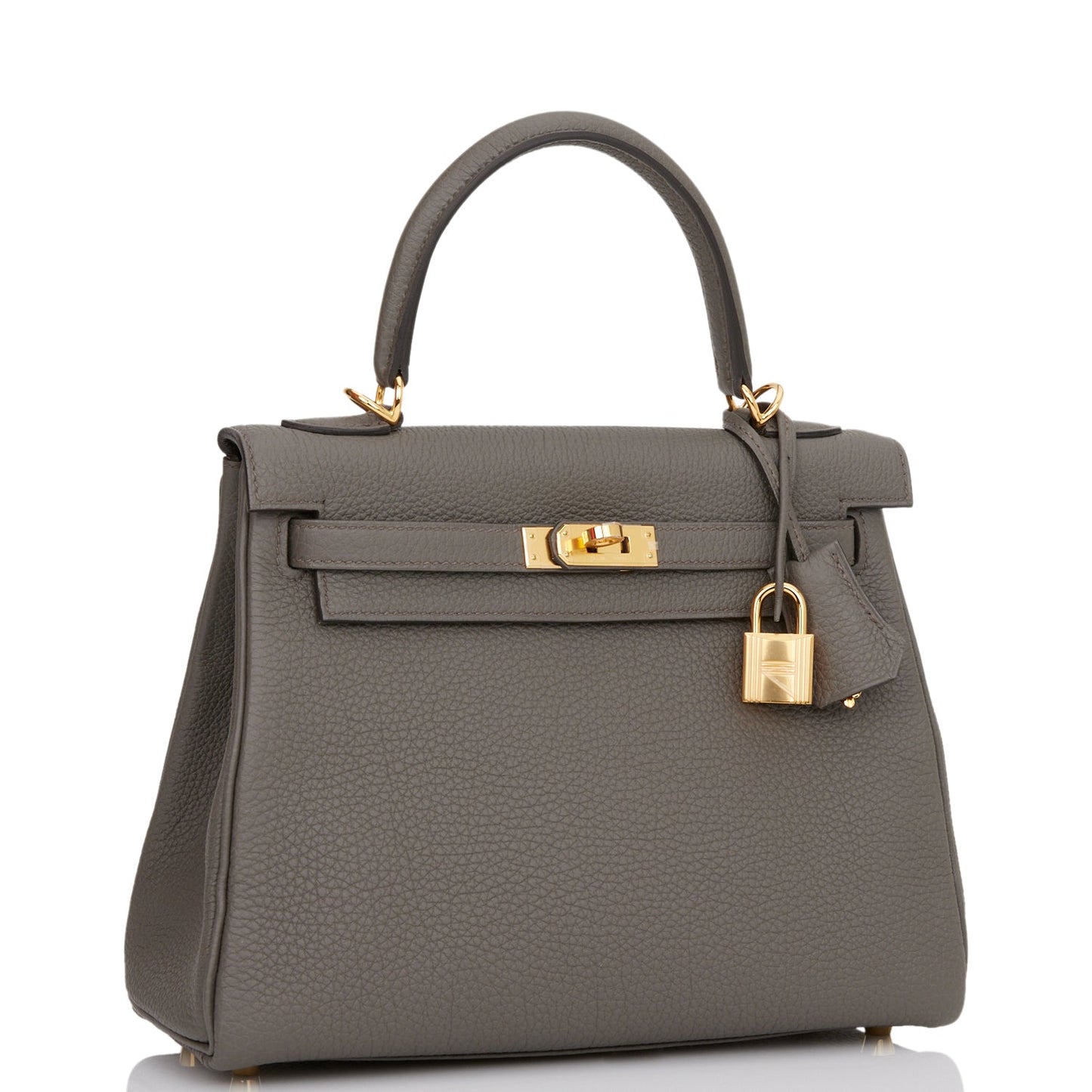 Hermes Kelly 25 Retourne Etain Togo Gold Hardware