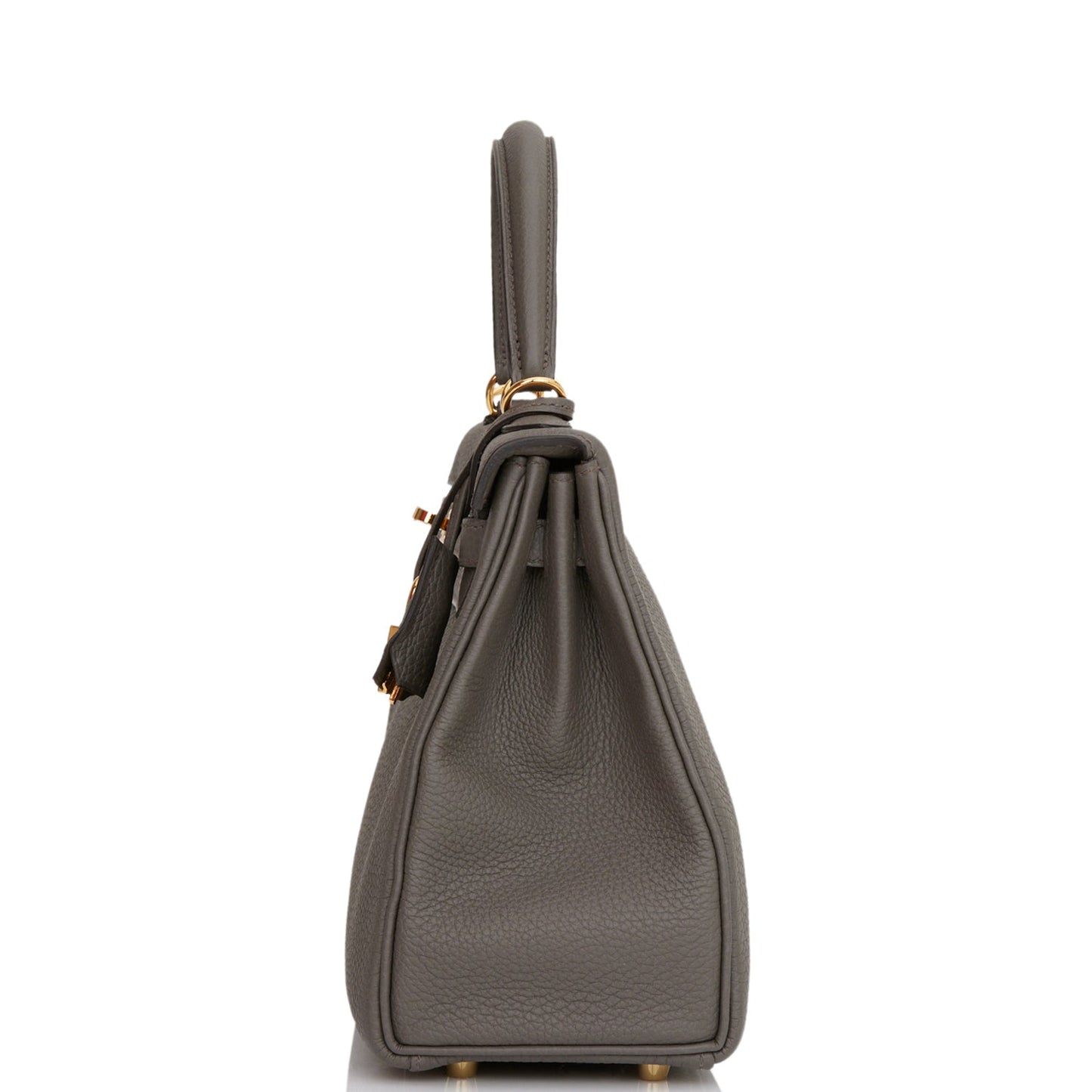Hermes Kelly 25 Retourne Etain Togo Gold Hardware