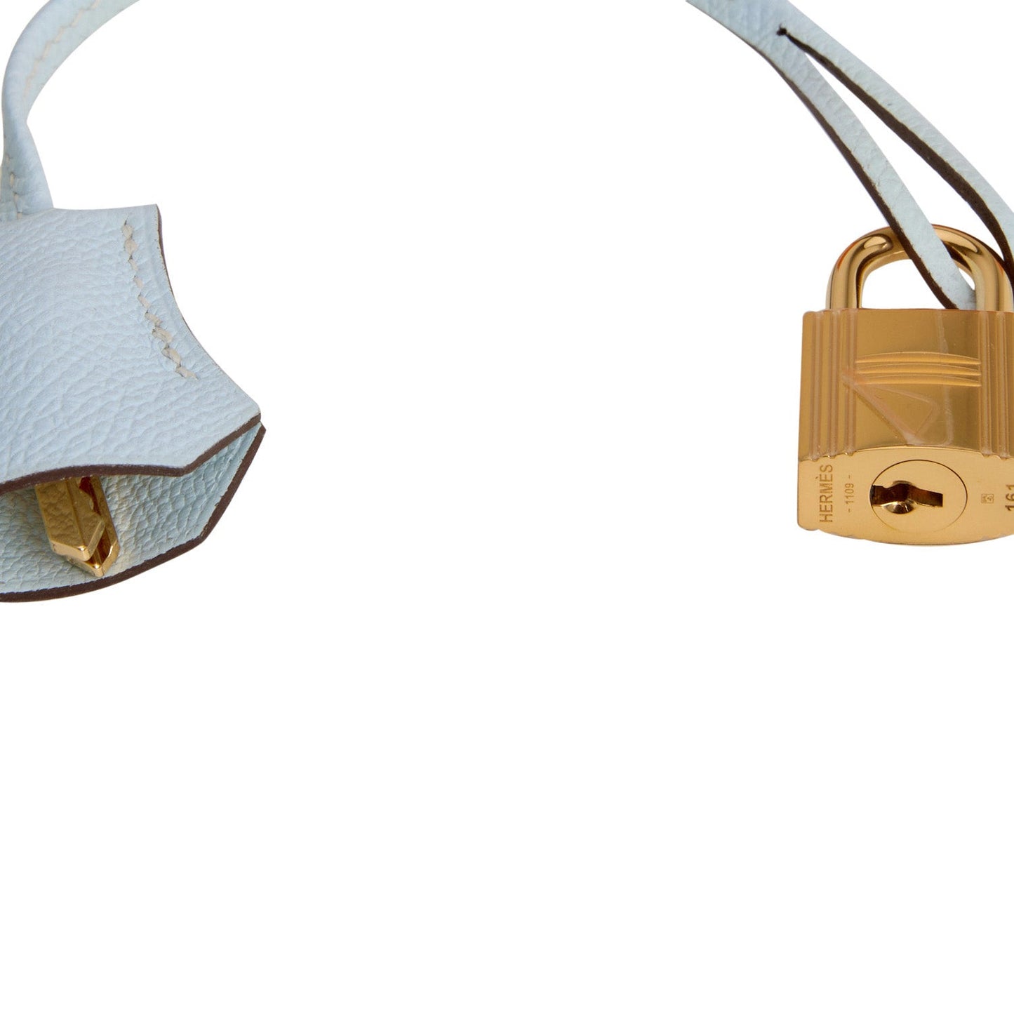 Hermes Kelly 25 Sellier Bleu Brume Epsom Gold Hardware