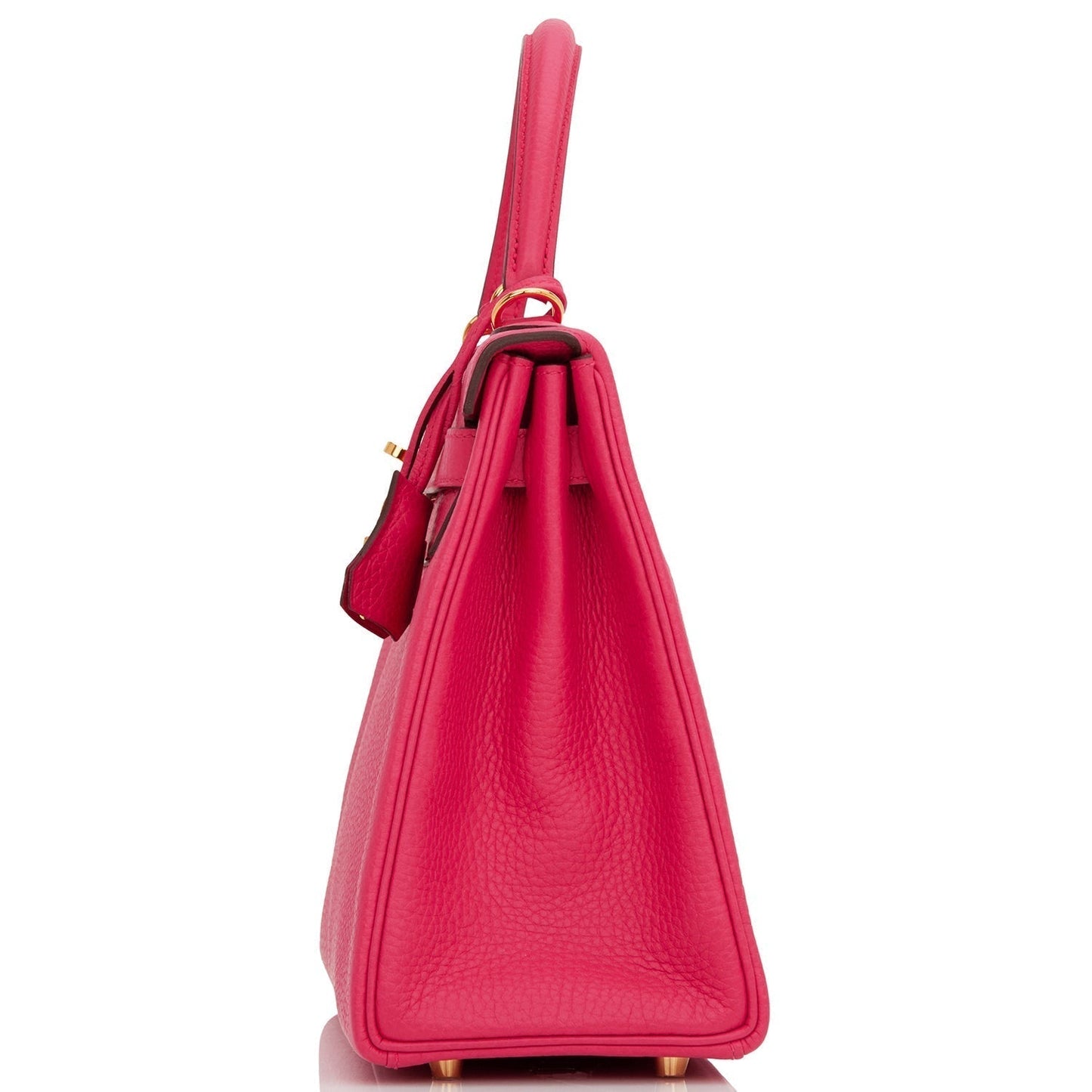 Hermes Kelly 28 Retourne Rose Extreme Clemence Gold Hardware
