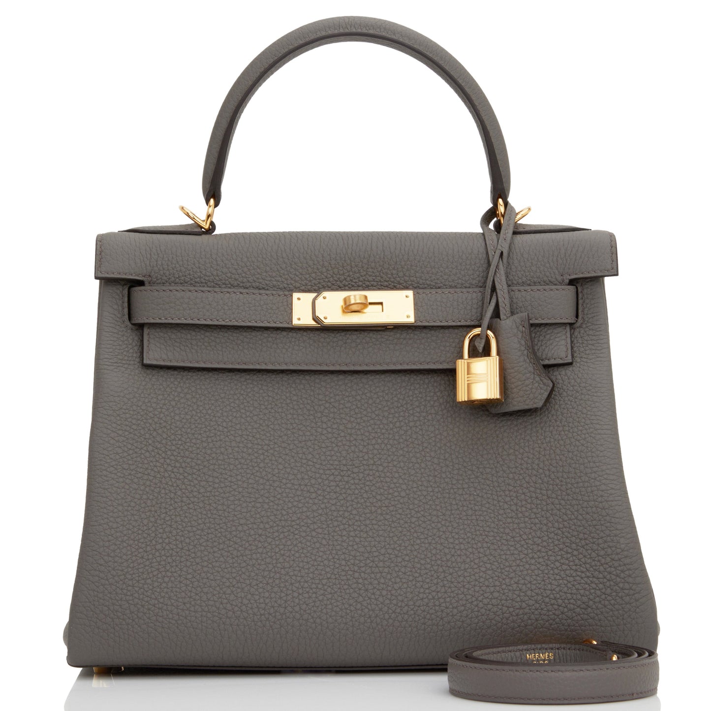 Hermes Kelly 28 Retourne Etain Togo Gold Hardware