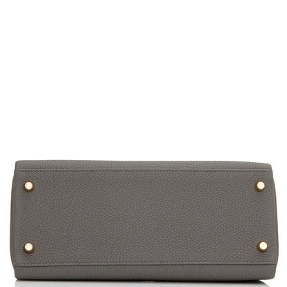 Hermes Kelly 28 Retourne Etain Togo Gold Hardware