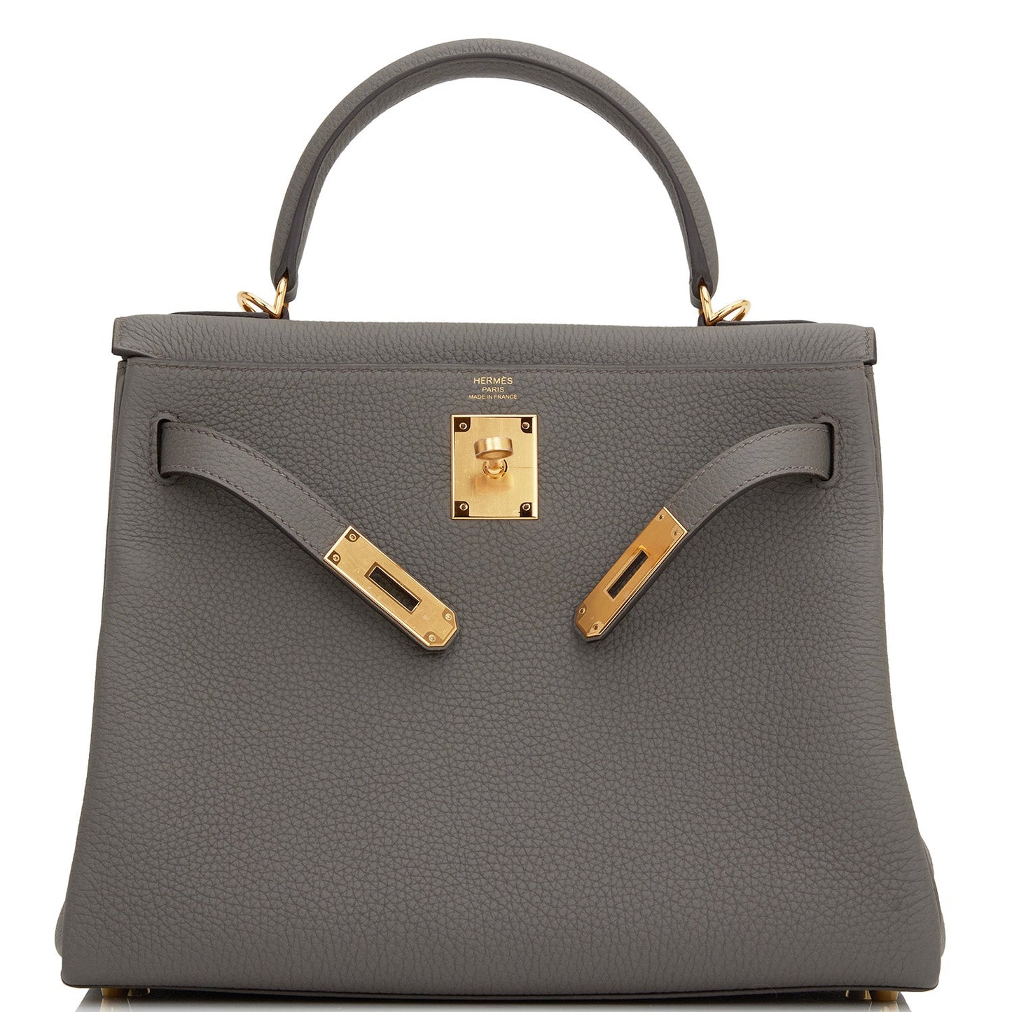 Hermes Kelly 28 Retourne Etain Togo Gold Hardware