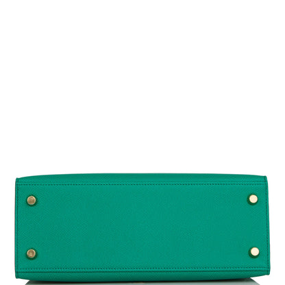 Hermes Kelly 25 Sellier Vert Jade Epsom Gold Hardware