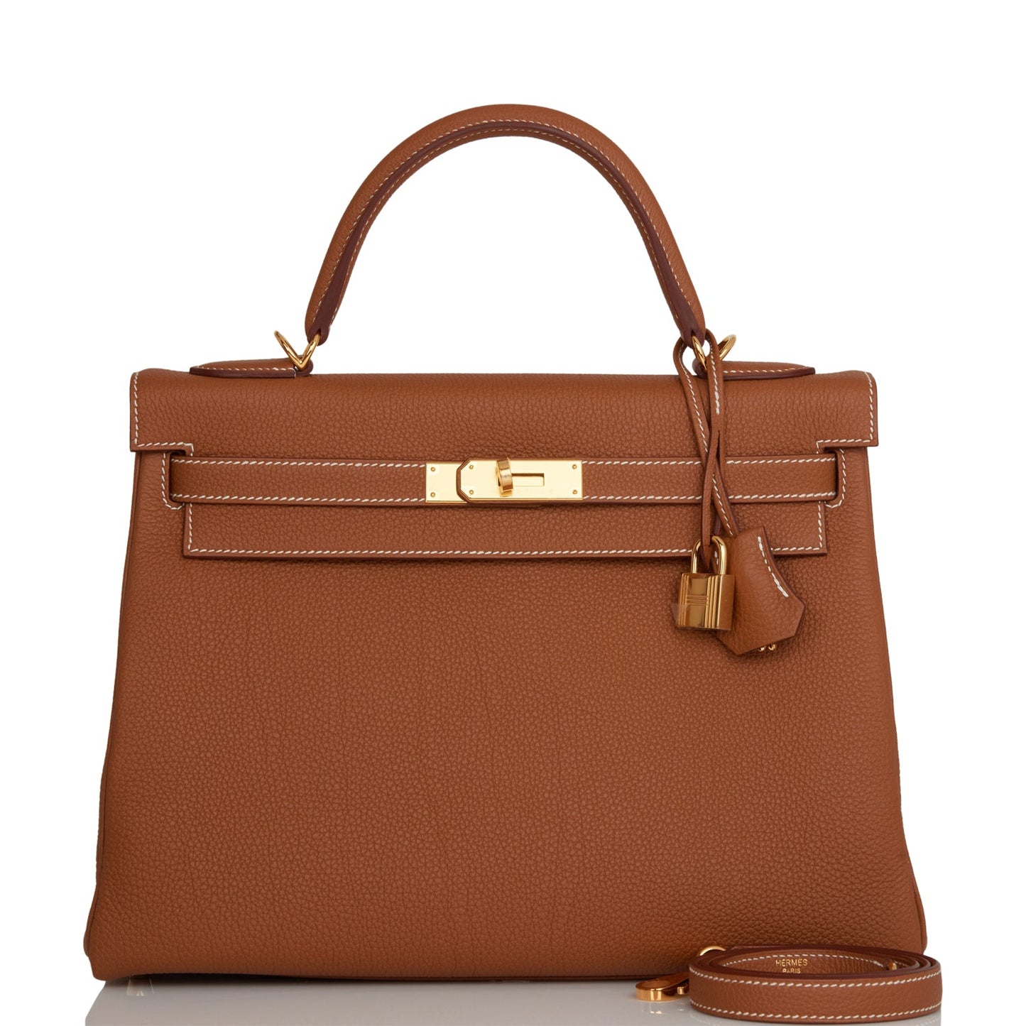 Hermes Kelly 32 Retourne Gold Togo Gold Hardware