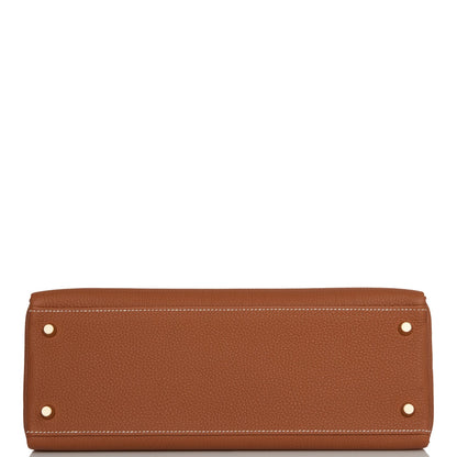 Hermes Kelly 32 Retourne Gold Togo Gold Hardware