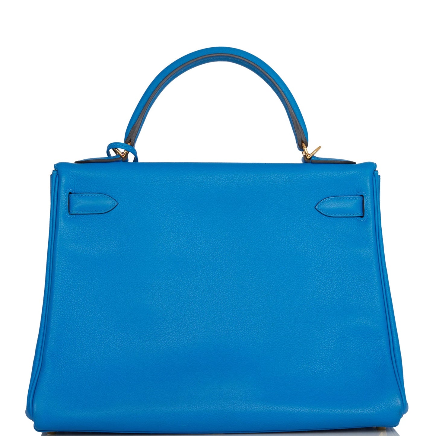 Hermes Kelly 32 Retourne Bleu Hydra Evercolor Gold Hardware
