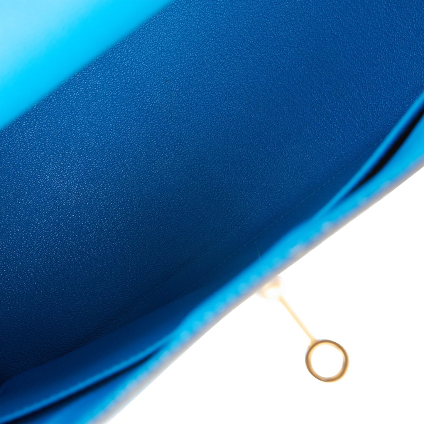 Hermes Kelly 32 Retourne Bleu Hydra Evercolor Gold Hardware