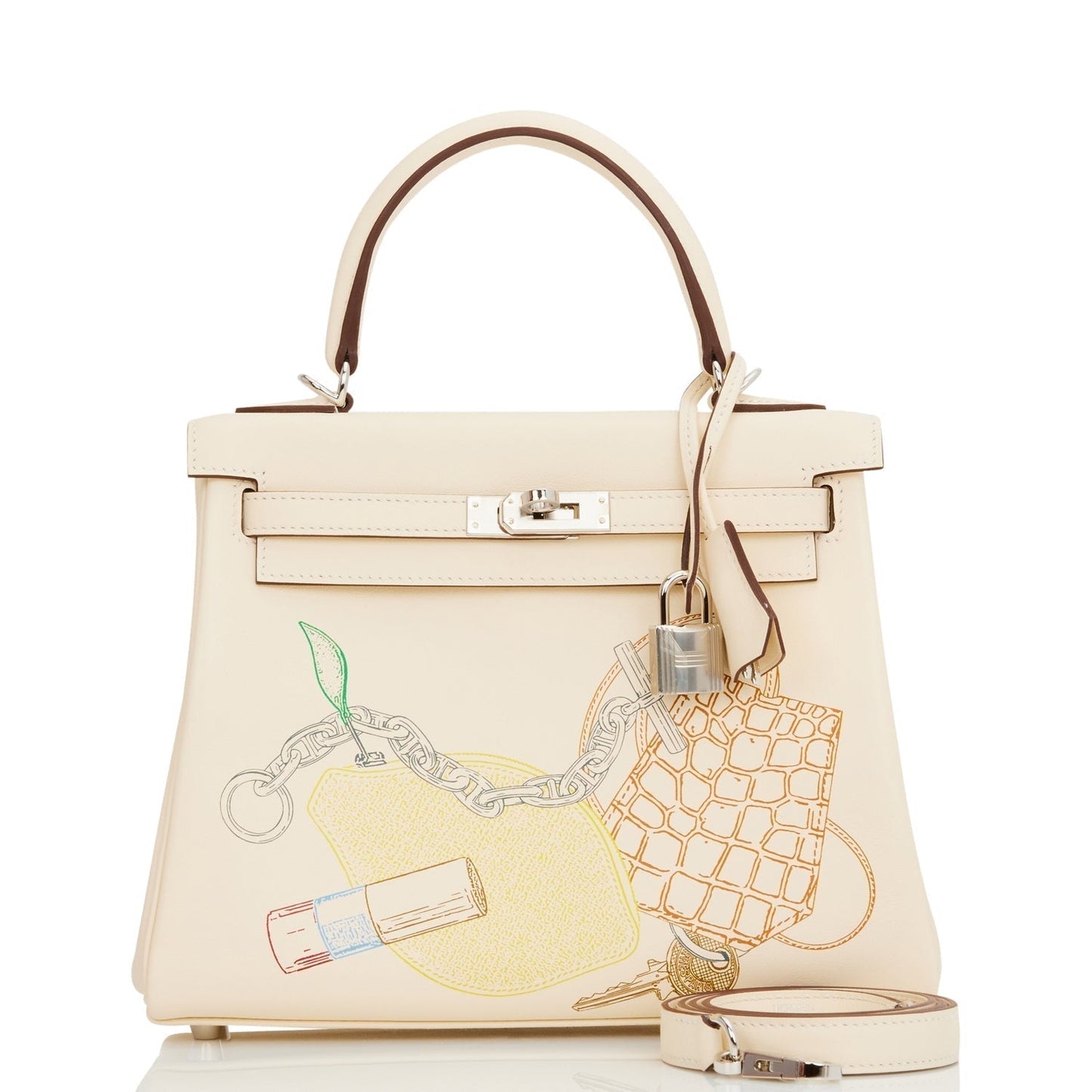Hermes Kelly 25 Retourne In & Out Nata Swift Palladium Hardware