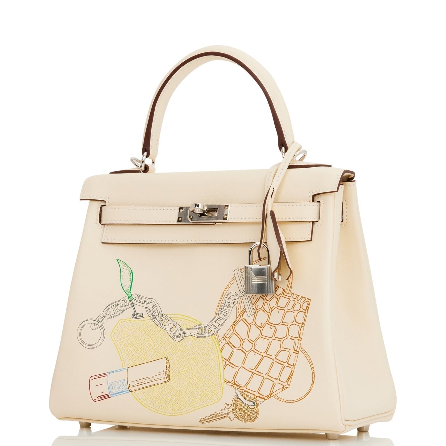 Hermes Kelly 25 Retourne In & Out Nata Swift Palladium Hardware