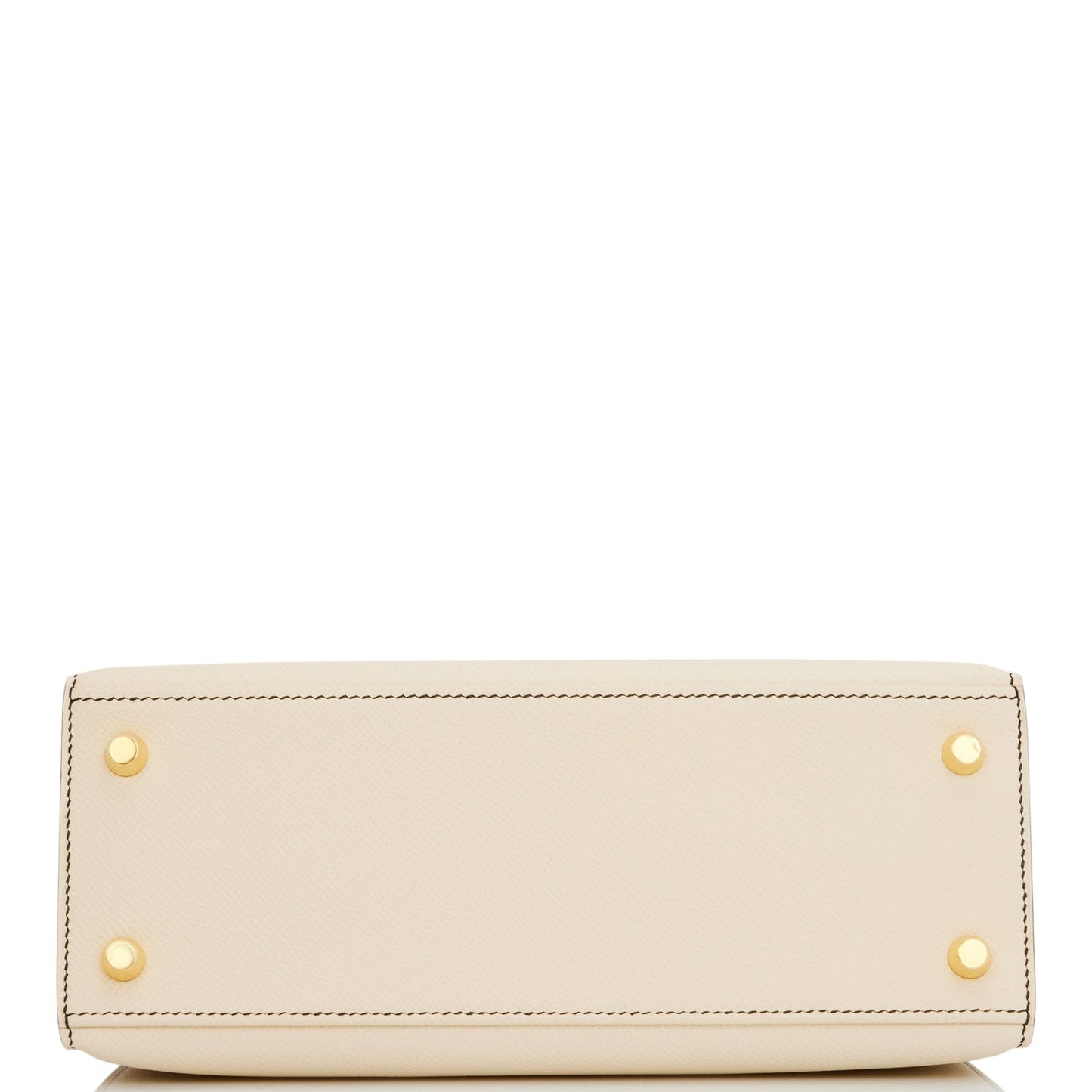 Hermes Kelly 25 Sellier Nata and Black Epsom Gold Hardware