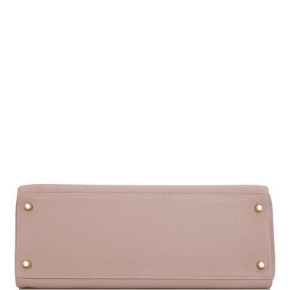 Hermes Kelly 32 Retourne Glycine Clemence Gold Hardware