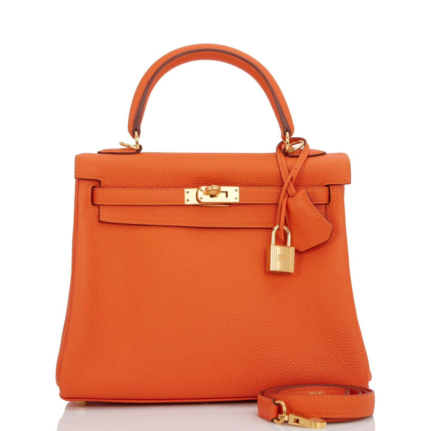 Hermes Kelly 25 Retourne Feu Togo Gold Hardware