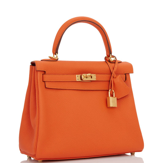Hermes Kelly 25 Retourne Feu Togo Gold Hardware