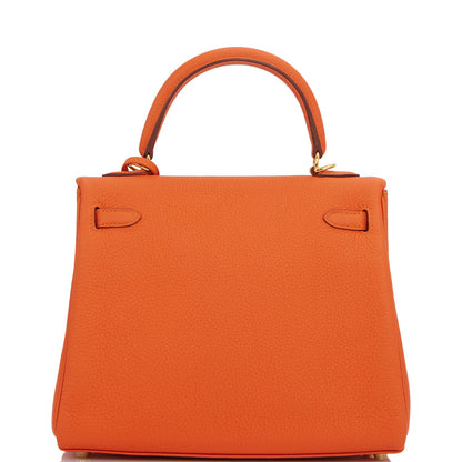 Hermes Kelly 25 Retourne Feu Togo Gold Hardware