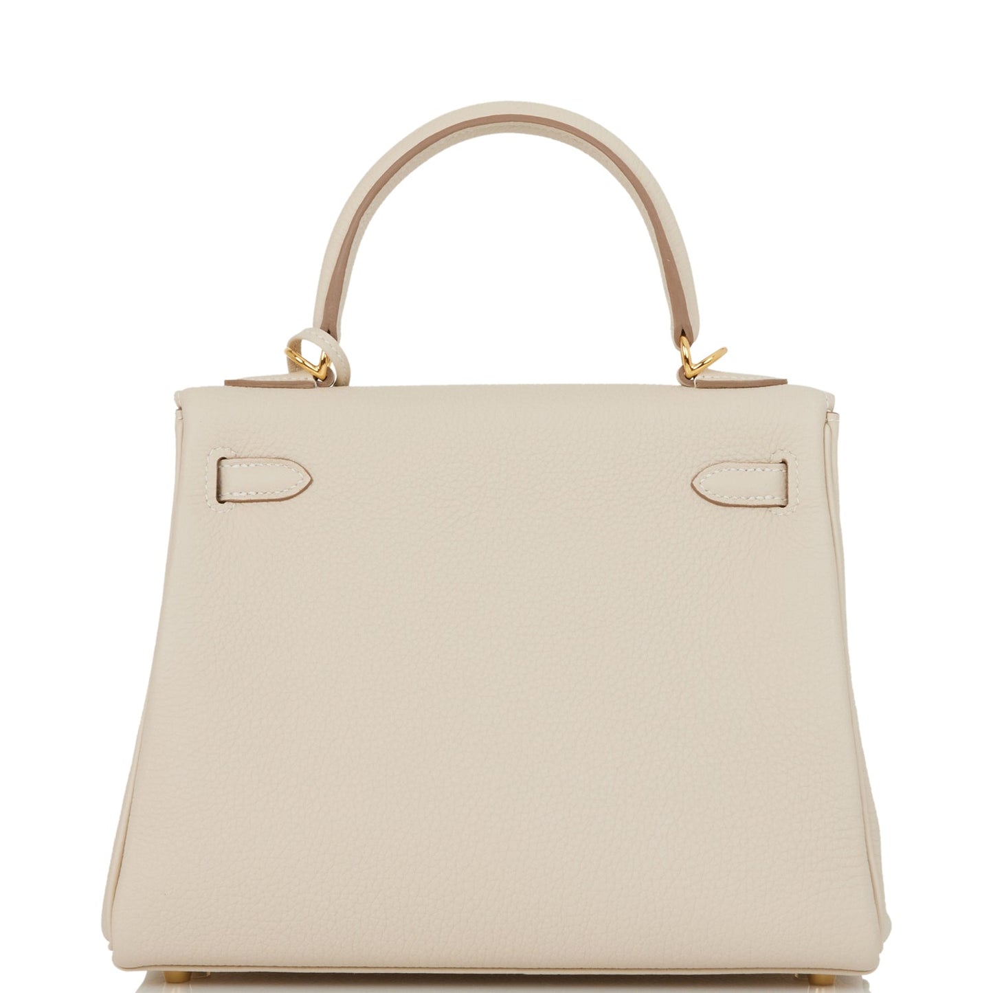 Hermes Kelly 25 Retourne Craie Togo Gold Hardware