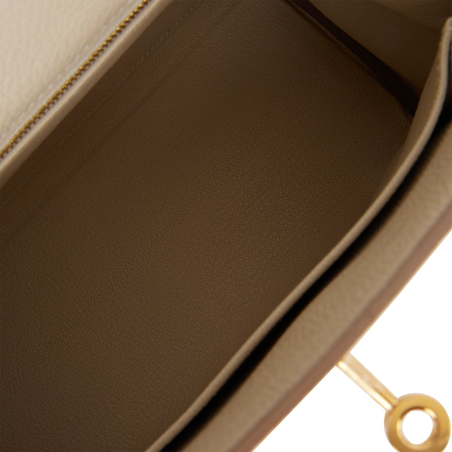 Hermes Kelly 25 Retourne Craie Togo Gold Hardware
