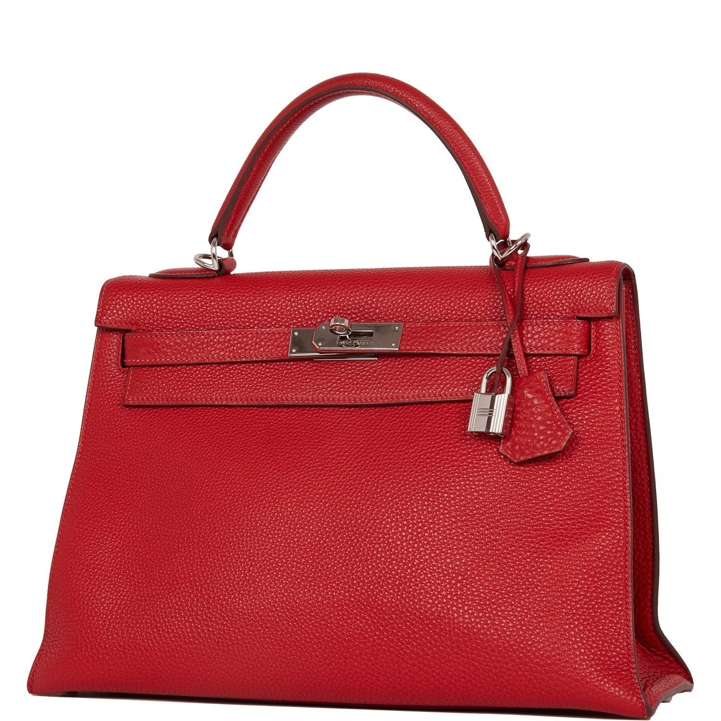 Hermes Kelly 32 Mou Vermillion Togo Palladium Hardware