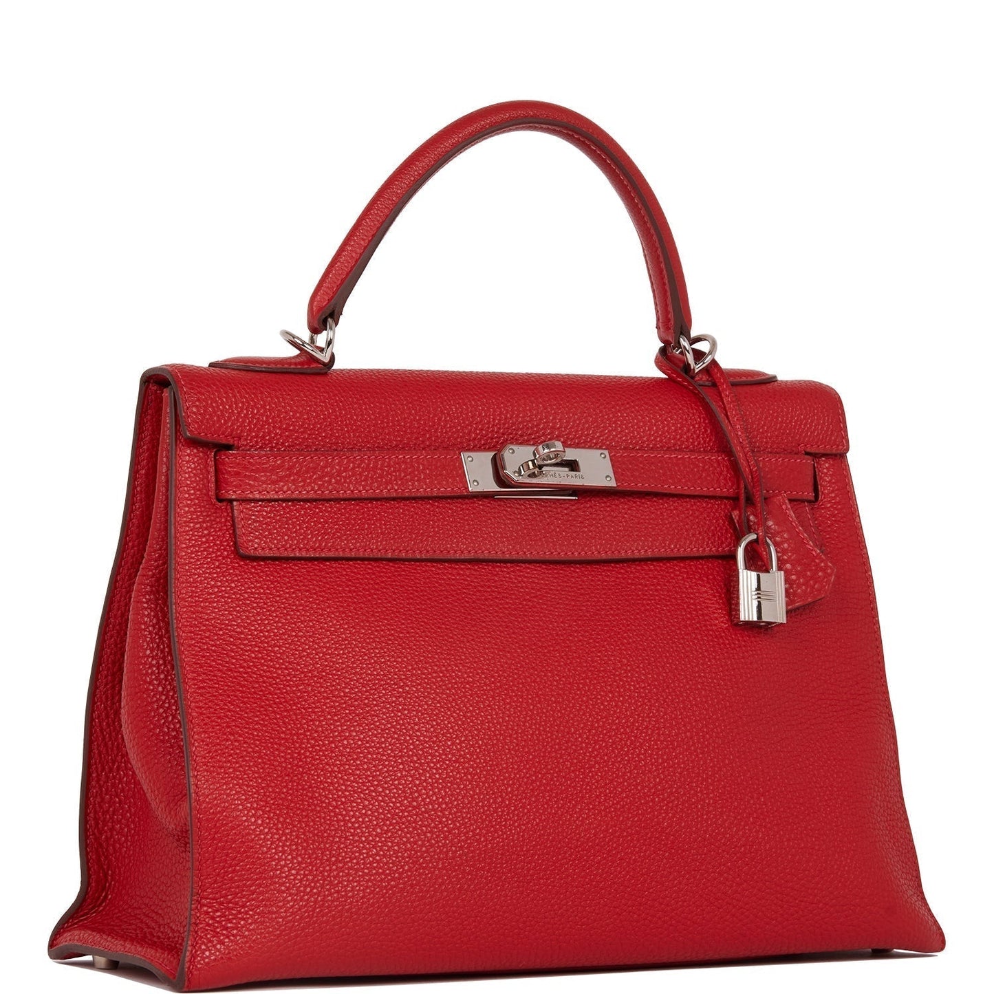 Hermes Kelly 32 Mou Vermillion Togo Palladium Hardware