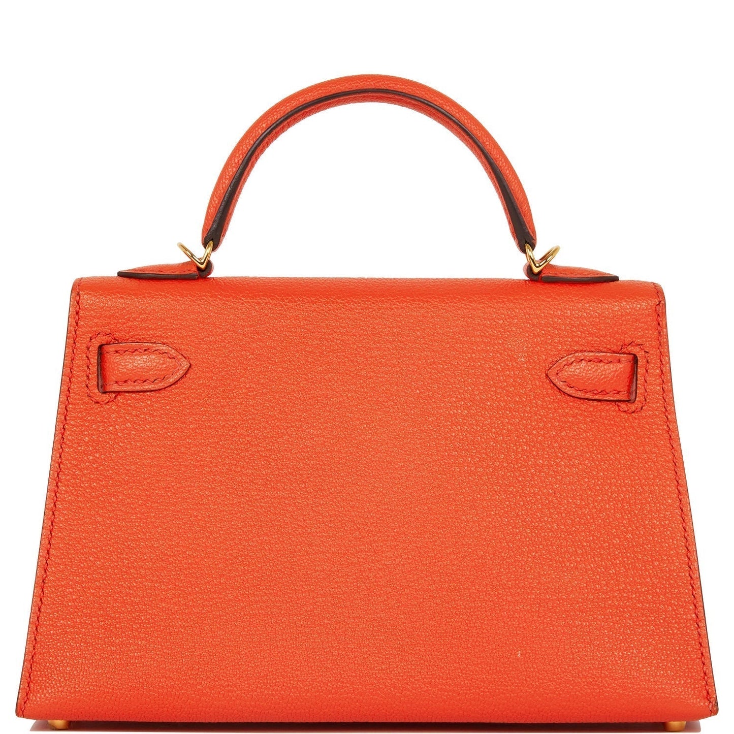 Hermes Kelly 20 Sellier Feu Chevre Gold Hardware