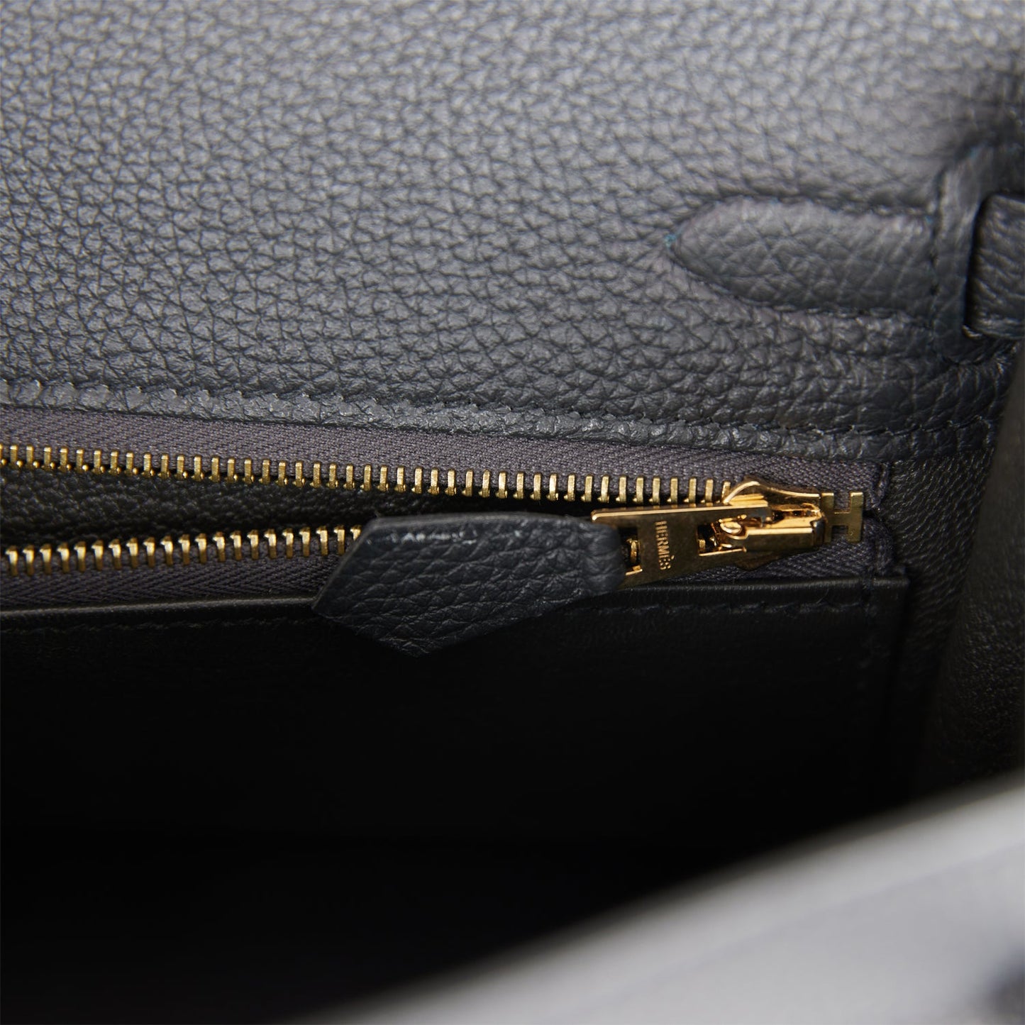 Hermes Kelly 25 Retourne Black Togo Gold Hardware