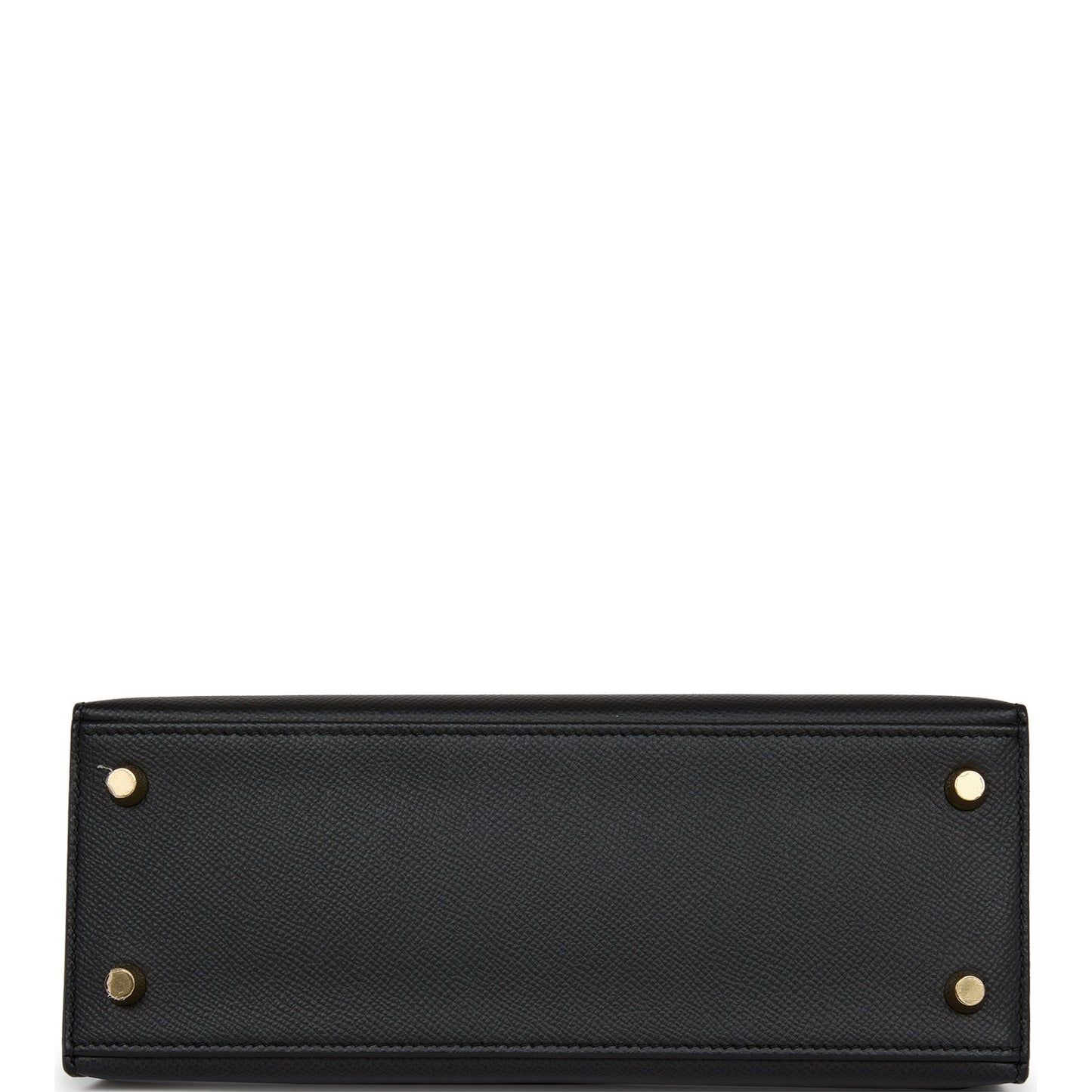 Hermes Kelly 25 Sellier Black Epsom Gold Hardware