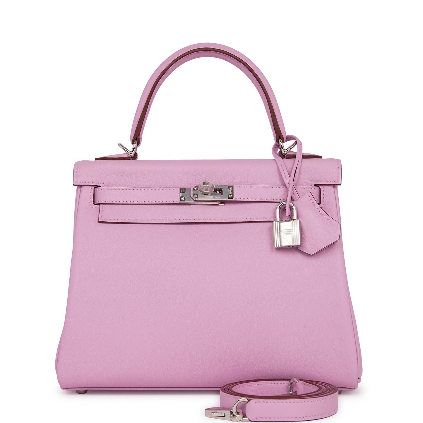 Hermes Kelly 25 Retourne Mauve Sylvestre Swift Palladium Hardware