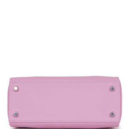 Hermes Kelly 25 Retourne Mauve Sylvestre Swift Palladium Hardware