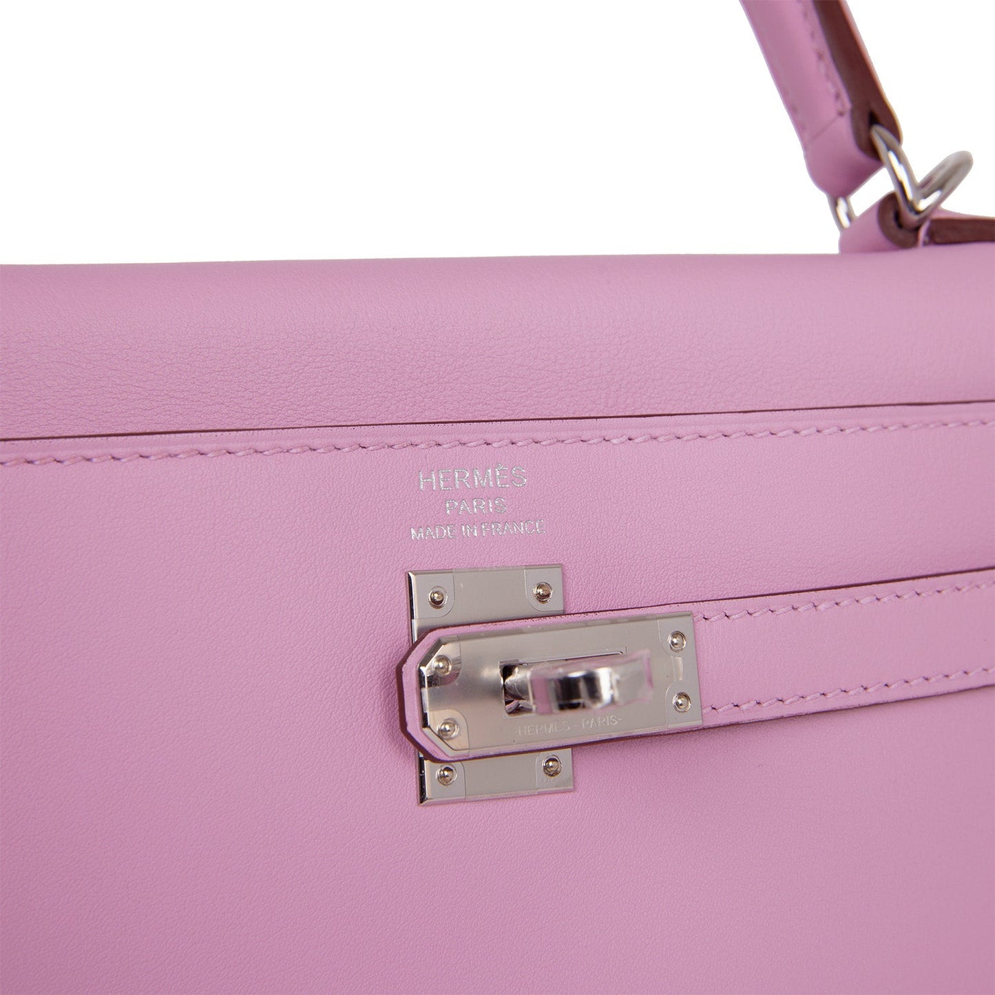 Hermes Kelly 25 Retourne Mauve Sylvestre Swift Palladium Hardware