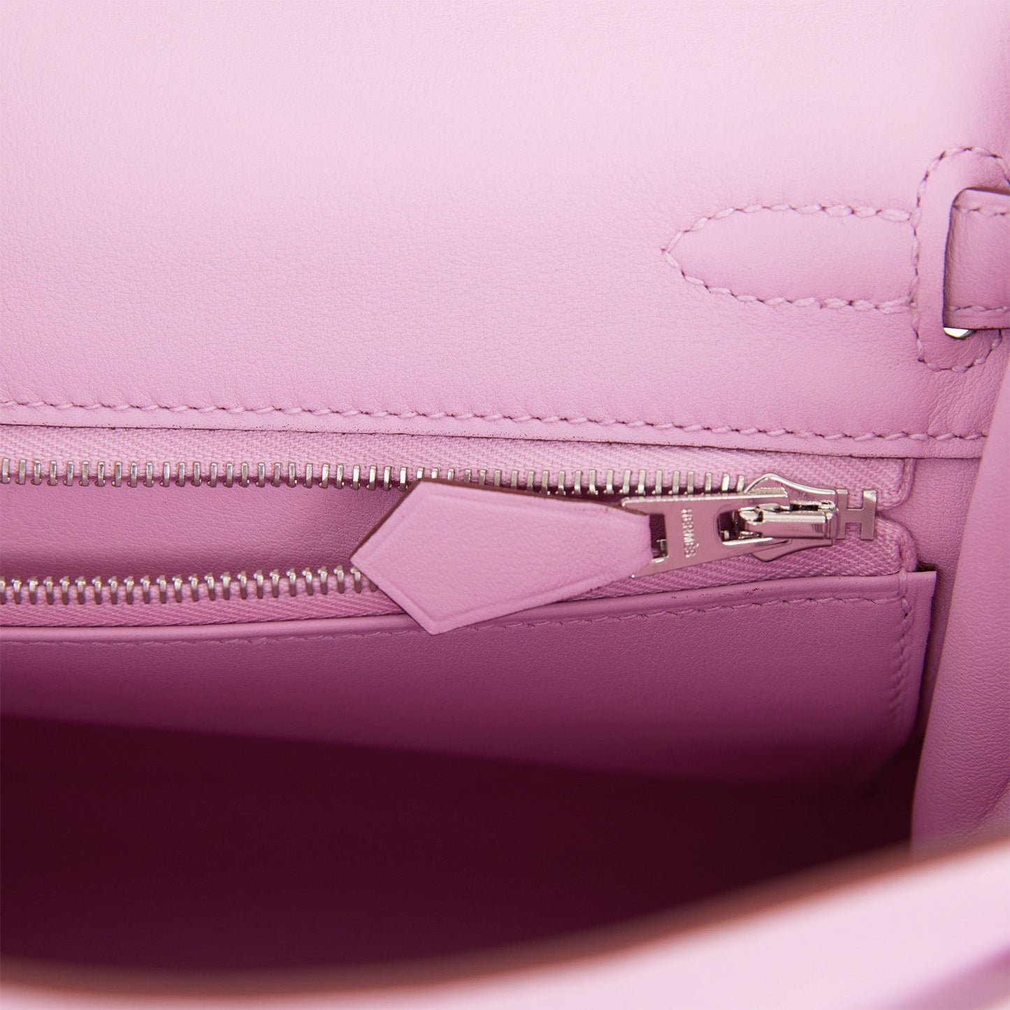 Hermes Kelly 25 Retourne Mauve Sylvestre Swift Palladium Hardware