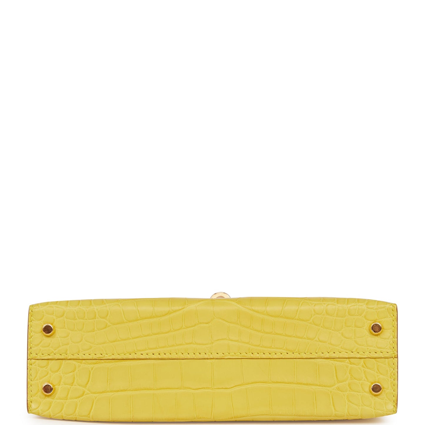 Hermes Kelly 20 Sellier Mimosa Matte Alligator Gold Hardware