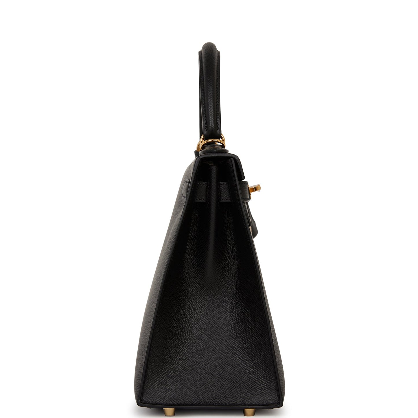Hermes Kelly 28 Sellier Black Epsom Gold Hardware