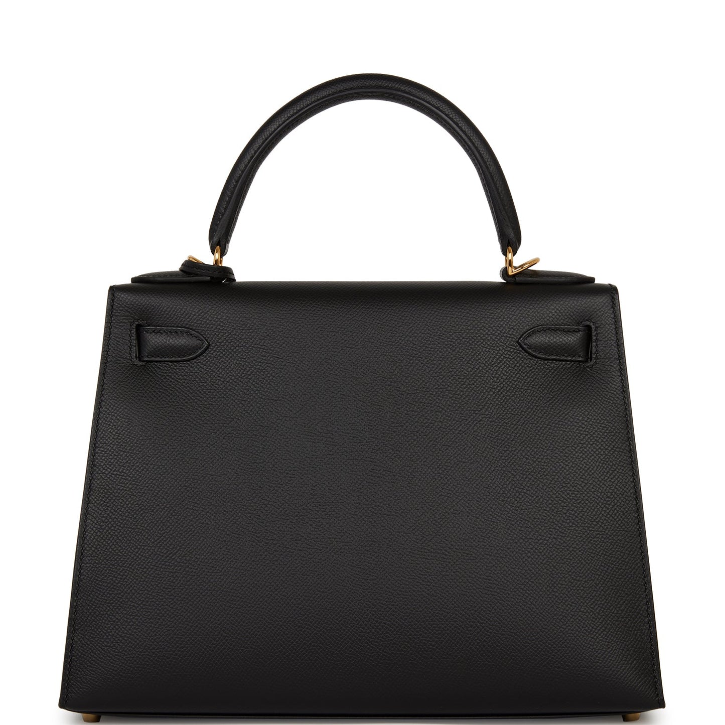 Hermes Kelly 28 Sellier Black Epsom Gold Hardware